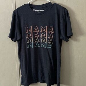 The Home T Black 'MAMA' Graphic Tee